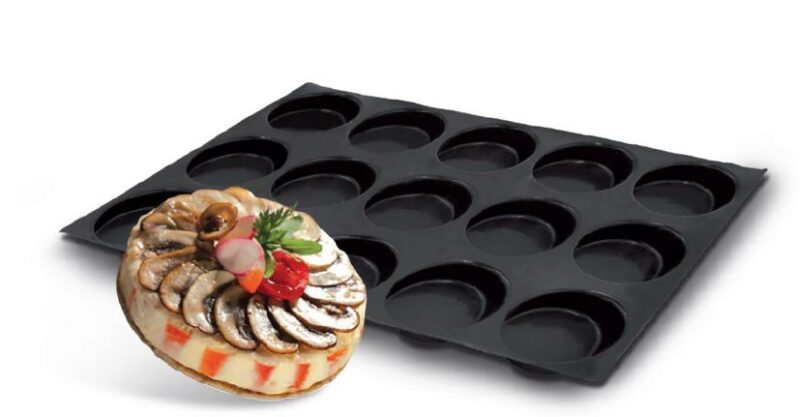 *FF* FP-00112 FLEXIPAN® ORIGINE ROND 60X40CM 15EMP Ø10,2CM H2CM VOL 140ML