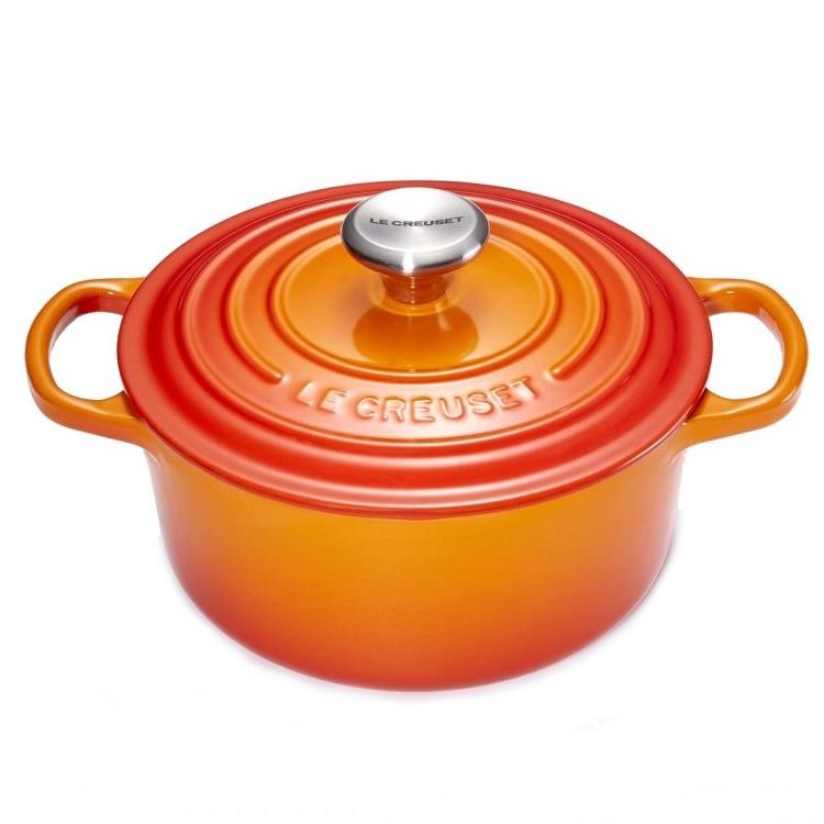 *FDS*LE CREUSET ROUND COCOTTE  24CM VOLCANIC 4.2L 4PSIGNATURE