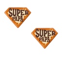 2011064 SUPER PAPA PLAAT 45X35MM CHOCOLADE 120 STUKS