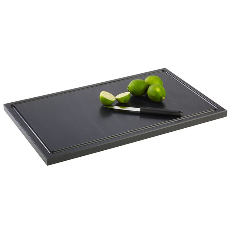 APS PLANCHE POLY NOIR 50X30XHT2CM HAUTE DENSITE A/RIGOLE