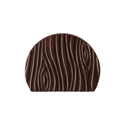 2015821 DARK CHOCOLATE WOOD EFFECT LOG TIP 10X8CM 40 PIECES