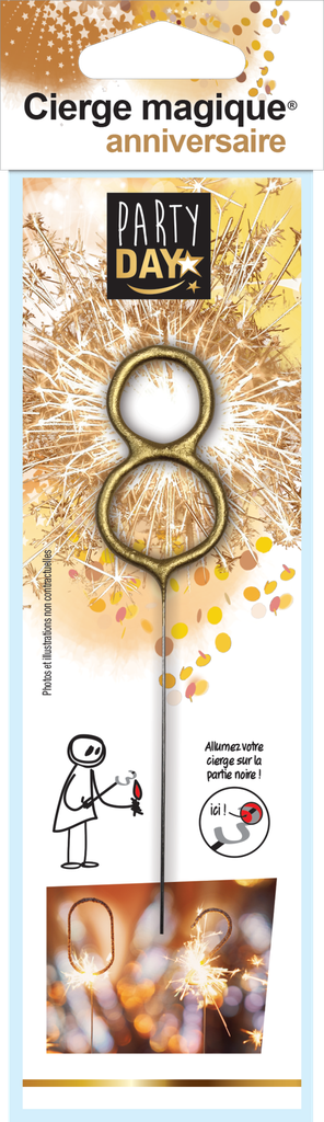 Gold Sparkler Number 8