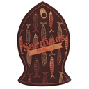 088167 PCB BEDRUKTE VELLEN GEKKE SARDINES VOOR VISTABELLEN 10ST ***S/CDE***