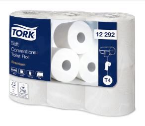 TORK TOILETPAPIER T4 – VERPAKKING VAN 48 ROLLEN – 2-LAAGS (8 X 6 ROLLEN) – 200 COUPONS