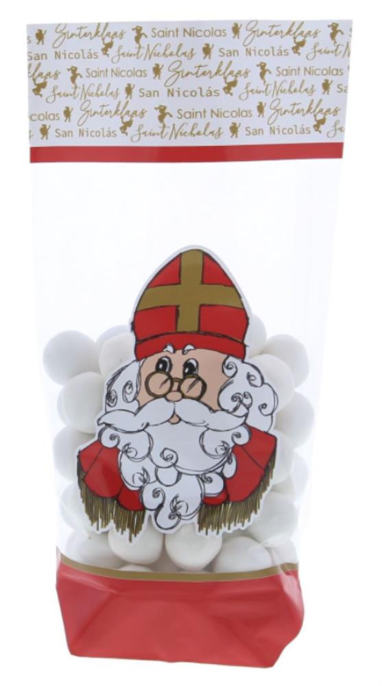 PP CROSS BOTTOM BAG SAINT NICHOLAS » 100 X 175 MM PACK OF 50 PCES