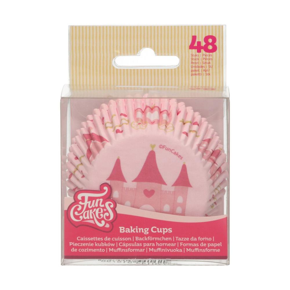 FUNCAKES PRINCESS CUPCAKE CASE 48 PCES FOST+ INCLUDED
