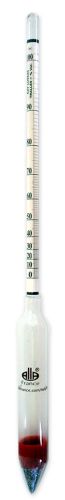 ALCOHOLMETER MET 4 SCHALEN VAN 0-100%-TP20°C ZONDER THERMOMETER=STUK