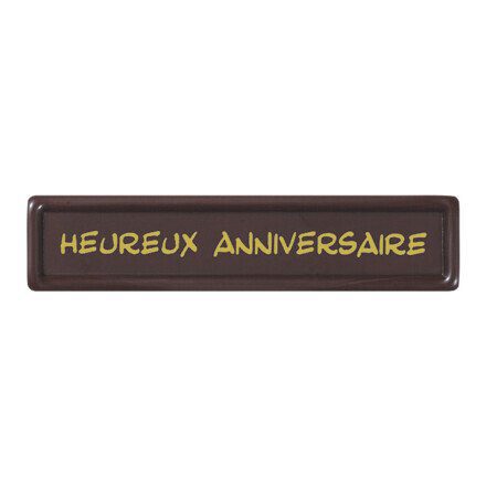 2054107 HEUREUX ANNIVERSAIRE CHOCOLATE STRIPS 150 PCES