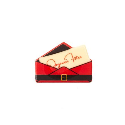 *FF*2015659 PLAQUETTE ENVELOPPE JOYEUSES FETES CHOCOLAT50X36MM 60 PIÈCES ***S/CD***