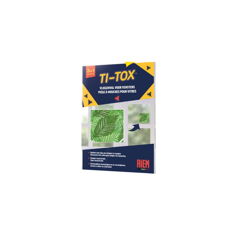 RIEM TI TOX PIEGE A MOUCHES FEUILLAGES 3+1 GRATUIT