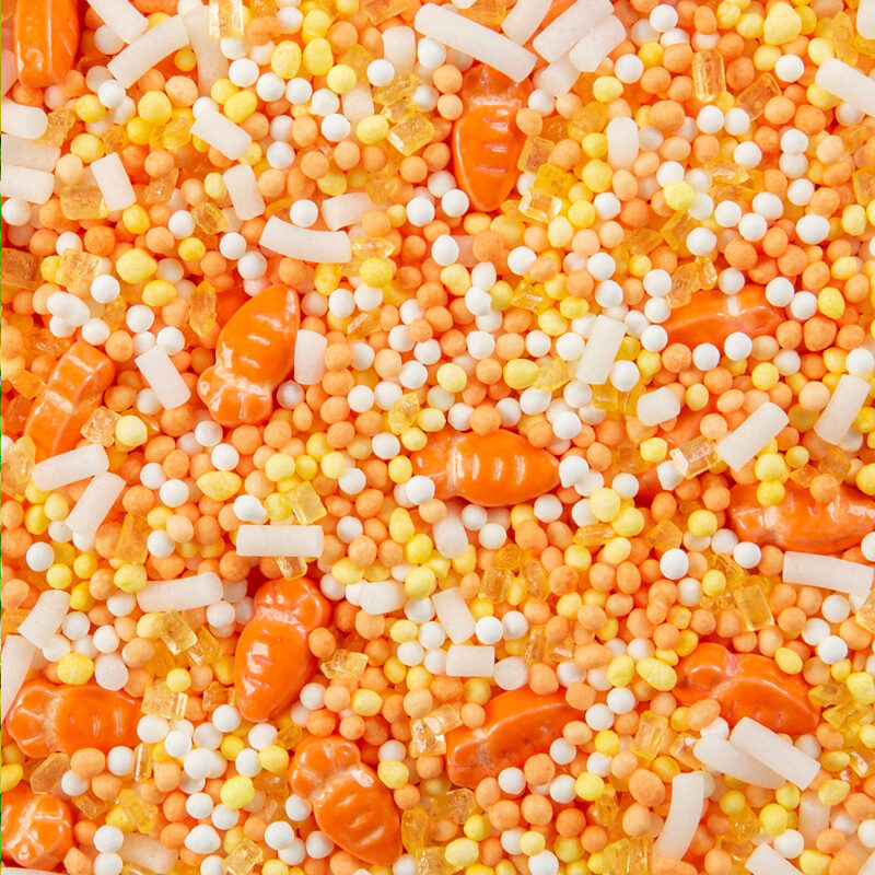 1085009 PAASDECORATIEMIX GEEL/ORANJE IN SUIKER 600G