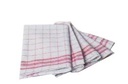 SNV ESSUIE DE CUISINE TORCHON BLANC/ROUGE 77X50CM100% COTON 200GR