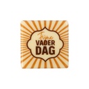 11042 PLAATJE 'FIJNE VADERDAG' 3,8X3,8 CM 120 STUKKEN ***S/CD***