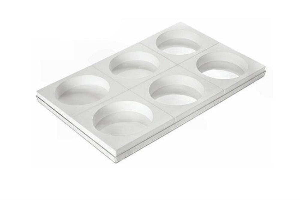 SILIKOMART SET RONDE SILICONEN TORTAFLEX VORMEN Ø160 HT 40MM VOLUME 6 X 800ML