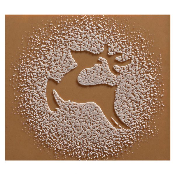 074210 PCB CBC END CAPS WITH SNOWY RELIEF 3 DESIGNS 8.5X7.5 CM 72PCS ***S/CD***