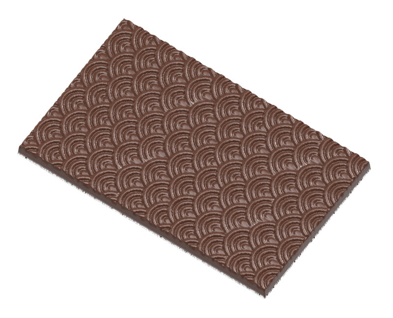 WAVES CHOCOLATE TABLET MOLD CW12007 13.5X27.5CM 65.5GR