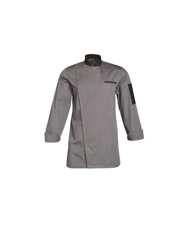 SNV VESTE FLORENT GRISE COL NOIR TAILLE 4 (52-54)  POLY/COTON 195GR MANCHES LONGUES
