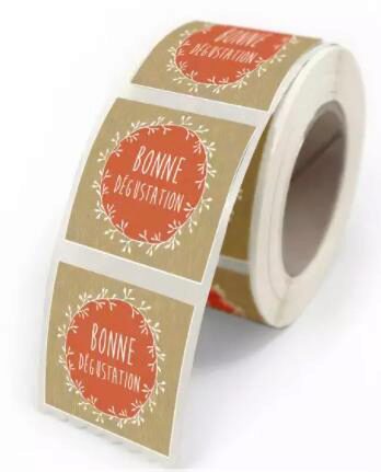 NATURE ADHESIVE LABELS GOOD TASTING ROLL OF 500