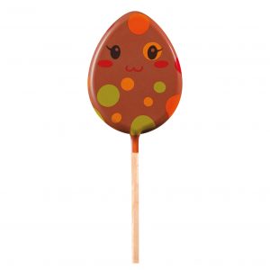 061208 PCB LOLLIPOPS CL EGGS 5 DESIGNS H. 6.5 CM AND BAGS 60PCS ***S/CD***