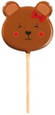PCB Lollipops MC De heer en mevrouw Teddy 2 ontwerpen ø 5,5 cm en sachets 60pces ***s/cd***