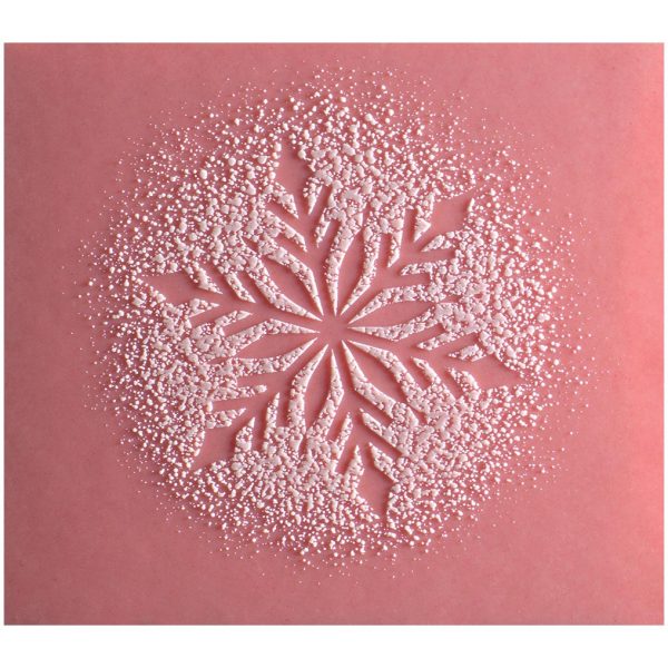 060347 PCB STRAWBERRY BITS WITH SNOWY RELIEF 3 DESIGNS 8.5X7.5 CM 72PCS ***S/CD***