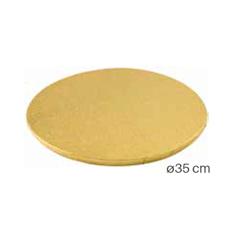 RONDE PLAAT GOUD DIAM 35CM SILIKOMART=STUK
