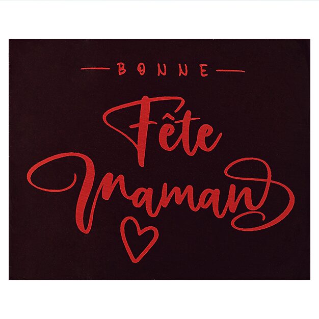 087113 PCB RECTANGLES CN BONNE FÊTE MAMAN 5X4 CM 70PCES ***S/CDE***