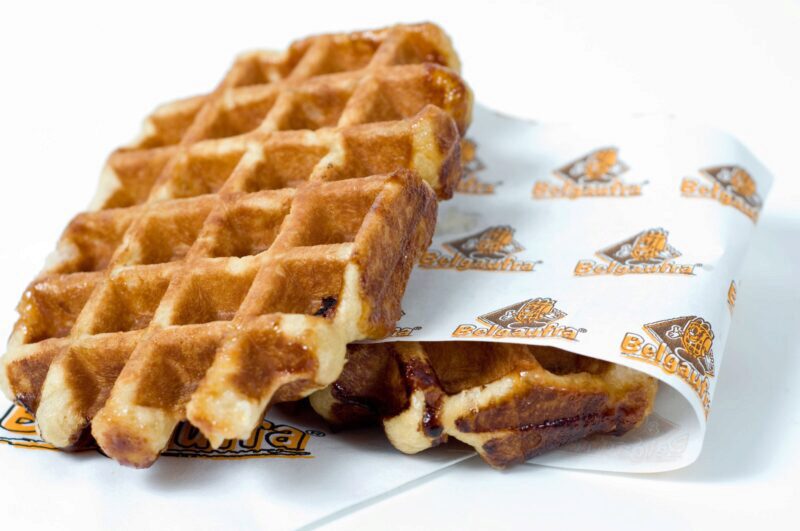 BELGAUFRA PATONS DE GAUFRES DE LIEGE 130 X 130GRVANILLE + MARGARINE