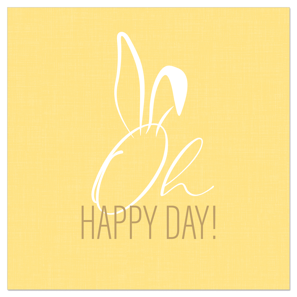 ARTEBENE NAPKIN 33X33CM OH HAPPY DAY 20PCS