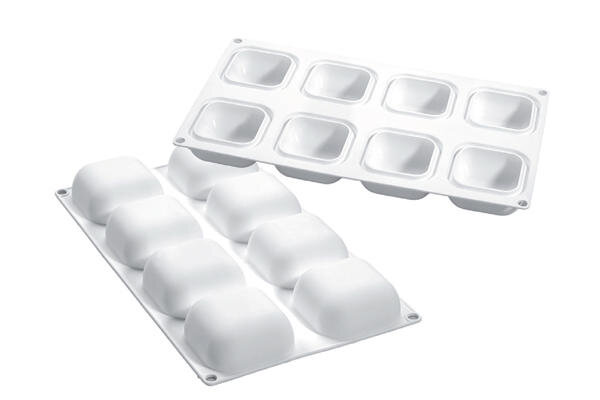 SILIKOMART - MOULE SILICONE - GEM100 61 X 61MM H 30MM VOL 100ML TORTAFLEX