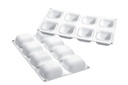 SILIKOMART GEM100 MOLD 61 X 61MM H 30MM VOL 100ML TORTAFLEX