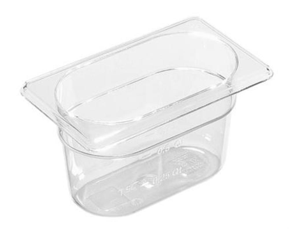 PREMIUM LINE BOX GN1/9-H10CM-0.9L POLYCARBONATE-40+110°