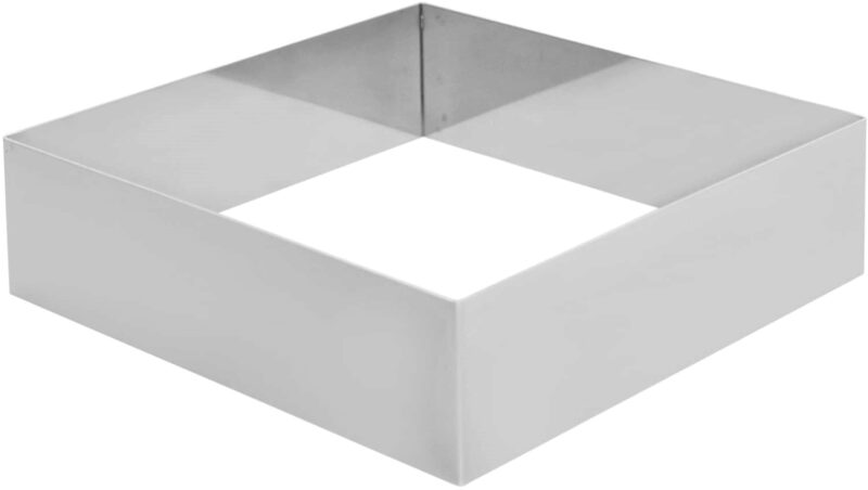 SQUARE STAINLESS STEEL FRAME 22 X 5 CM