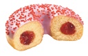 ❄️B & B 16190 AARDBEI DONUT GEVULD MET GEBAKKEN AARDBEI 48 X 75GR