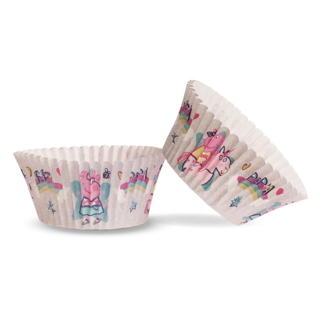339260 DEK CUPCAKEVORMPJES PEPPA PIG 25 STUKKEN =ZAKJE