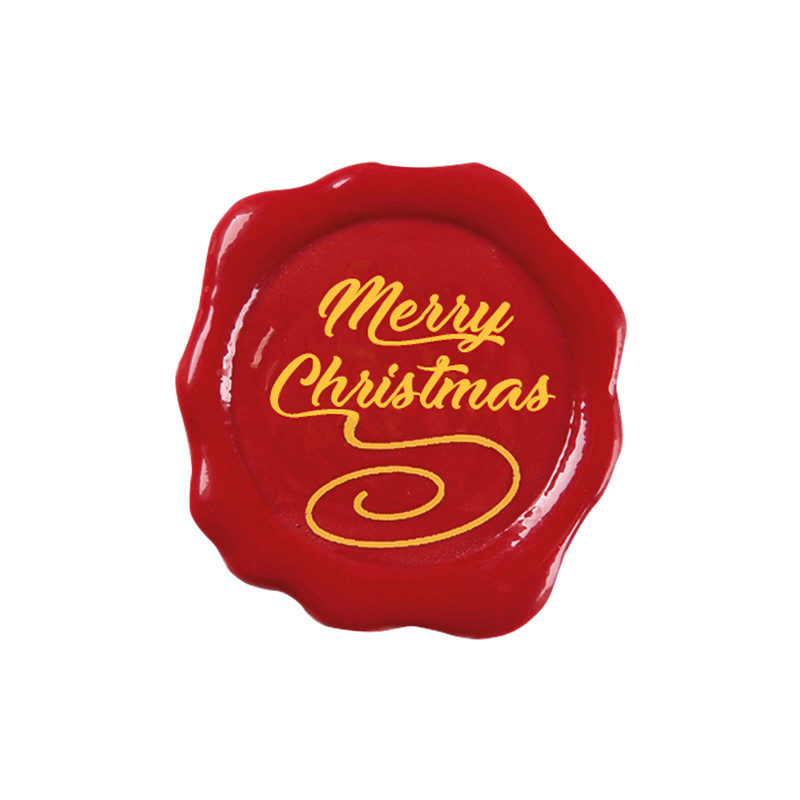 2014614 MERRY CHRISTMAS STEMPELS 3 CM 175 STUKS