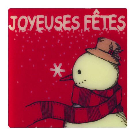 087125 PCB SQUARES CB JOYEUSES FÊTES 3.5 CM 120PCES***S/CDE***
