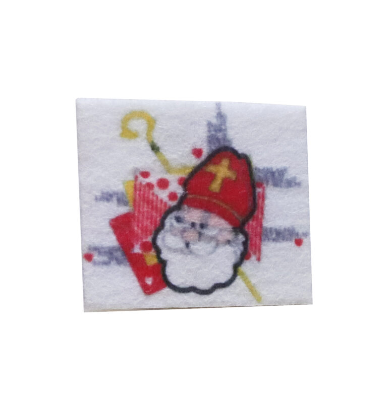 SAINT NICHOLAS POSTAL FELT CLIPS 4.5CM 6 PCES