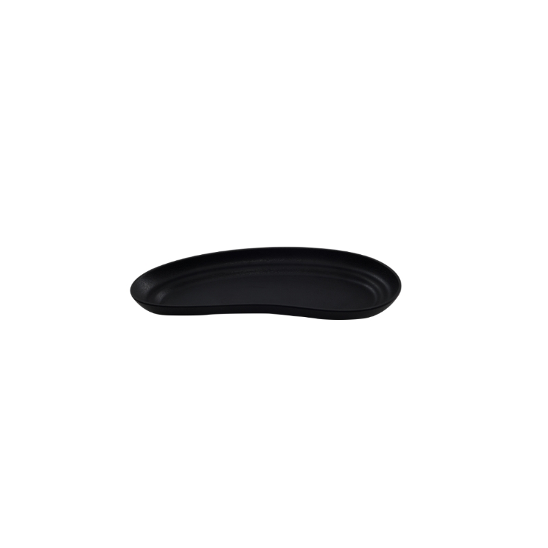 KAROLA PLATEAU EN MELAMINE NOIR 30,2X12,7XH3CM