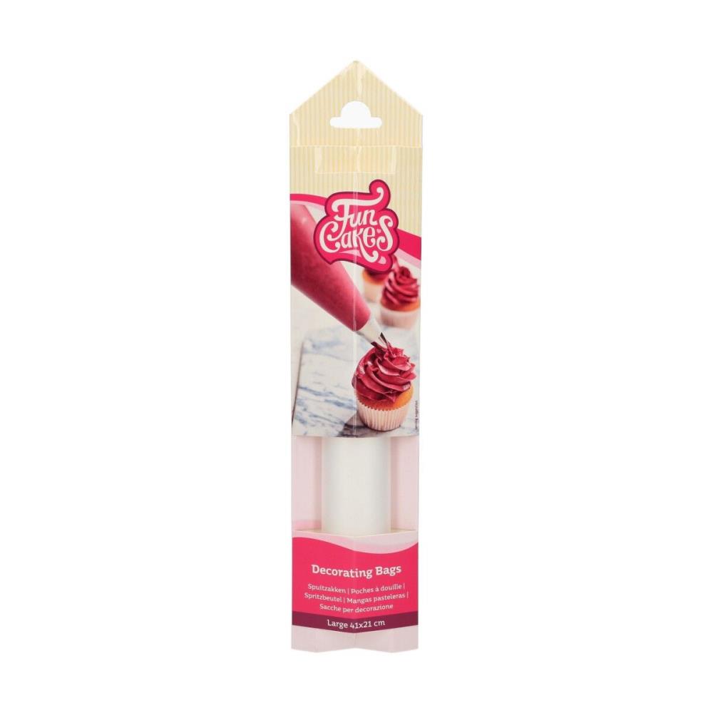 TRANSPARENT PIPING BAG 41X21CM L10 PCES