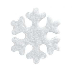 074266 PCB GEKRISTALLISEERDE MERINGUE DECORATIES SNEEUWVLOK 4,8X4,2 CM 150 STUKS ***S/CD***