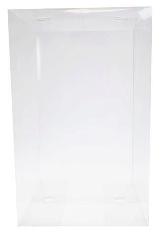 BOITE PLIANTE TRANSPARENTE 250X250/400MM + FOND OR