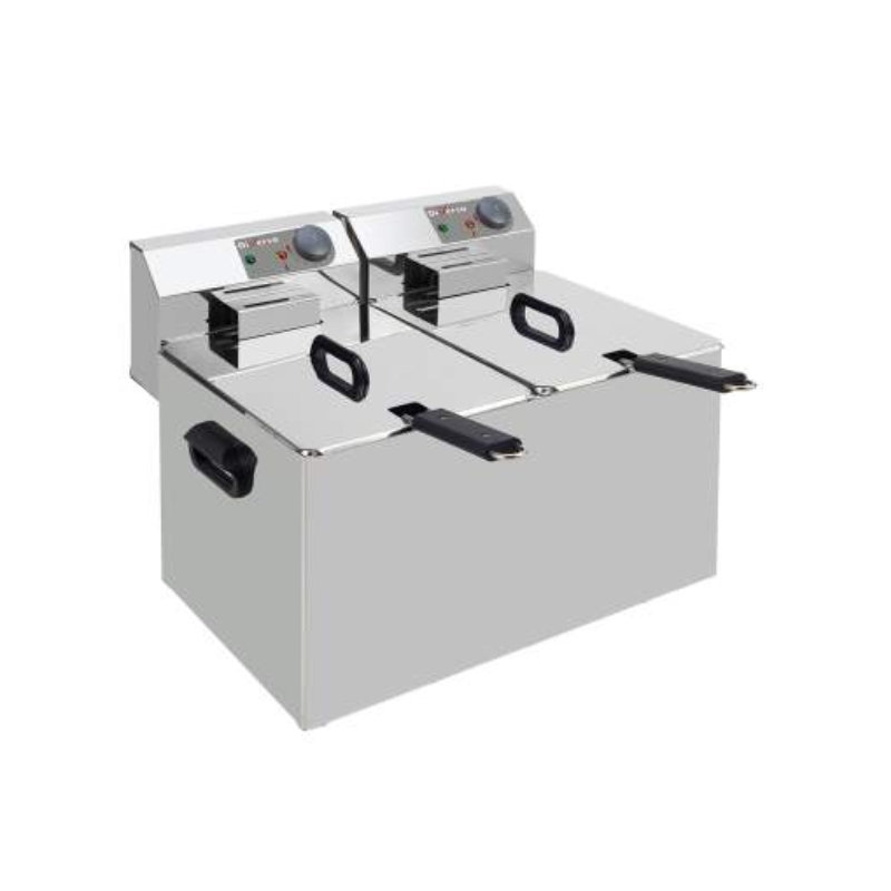 DIVERSO Friteuse de table électrique 2x 7L