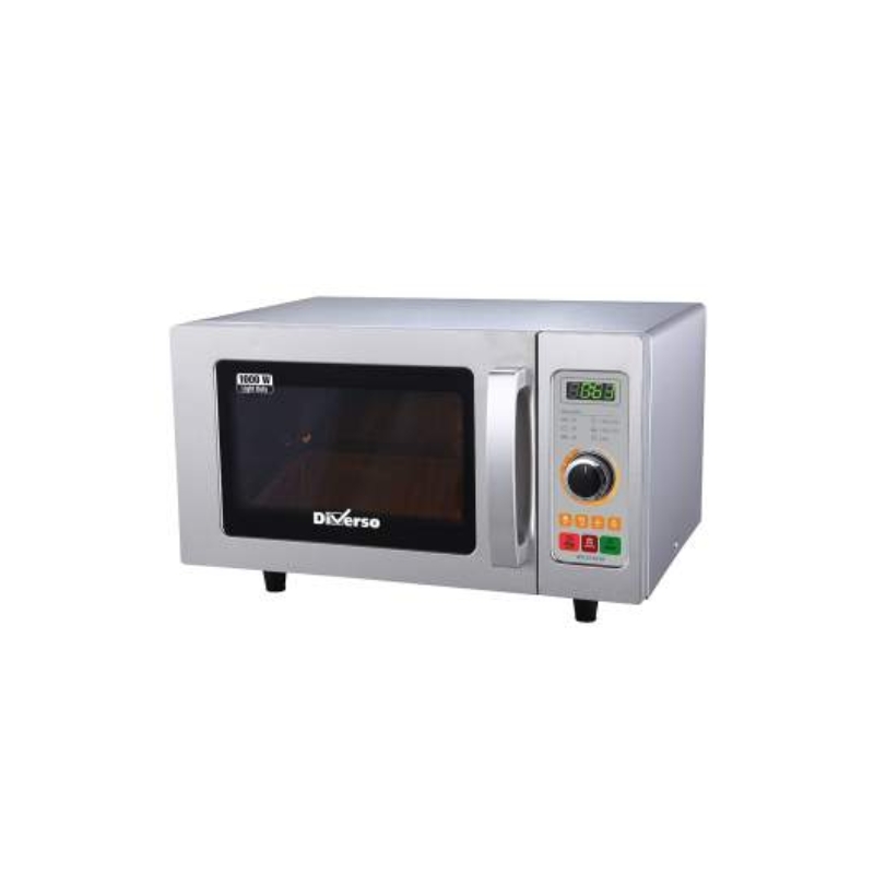 DIVERSO Four micro-ondes en inox 1000W mécanique - 25L