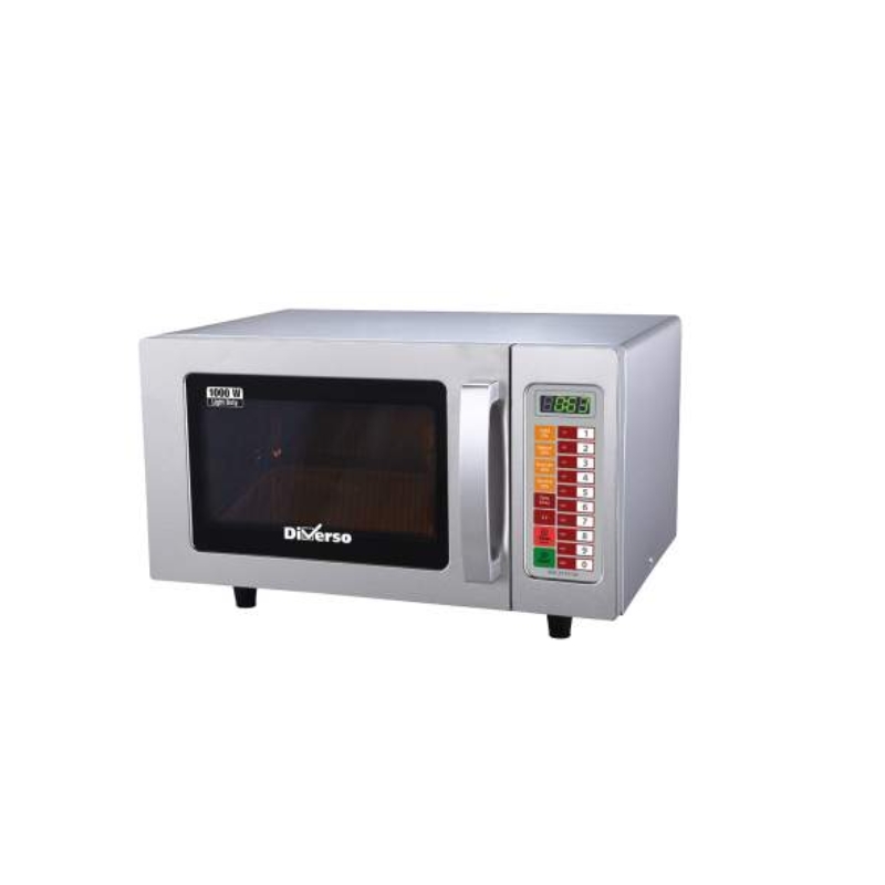 Diverso Stainless Steel Microwave Oven 1000W Digital