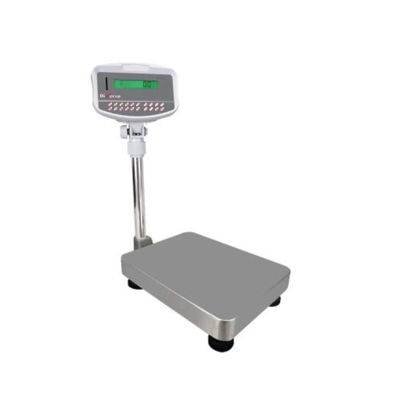 DIVERSO RVS DIGITALE WEEGSCHAAL MET KOLOM 32KG X 1G