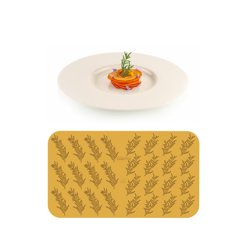 SILIKOMART NATURAE PRO SILICONEN VORM ROSMARINO N.12 9,3X4,3XH0,2CM - N.16 7,5X3,8XH0,2CM