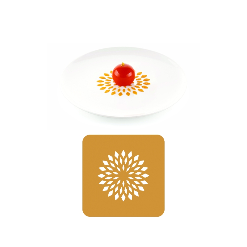 SILIKOMART NATURAE PRO SET DE 2 MOULES EN SILICONE STENCIL FIORE DI LOTO Ø10CM H0,1CM