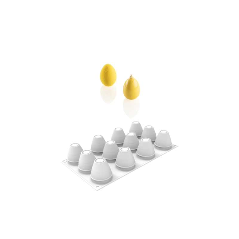 SILIKOMART MOULE SILICONE EGG 70 N.12 Ø4,6CM H6,3CM 