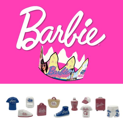 PORSELEINEN BONEN 100STKS "BARBIE" +KRONEN ***NIEUW 2025***